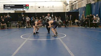174 lbs Quarterfinal - Justin Richey, Gettysburg vs Ty Finn, Nyu