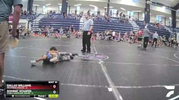 45 lbs Round 5 (8 Team) - Dominic Schafer, Storm Wrestling Center vs Dallas Williams, Oklahoma Stealth