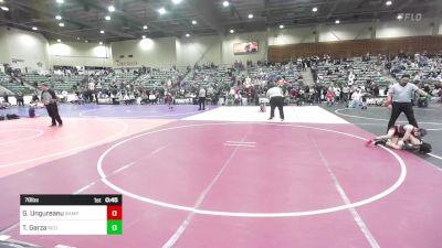 78 lbs Round Of 16 - Grayson Ungureanu, Rampage WC vs Troy Garza, Red Wave