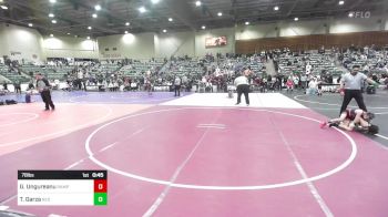 78 lbs Round Of 16 - Grayson Ungureanu, Rampage WC vs Troy Garza, Red Wave