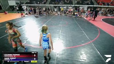 65 lbs Round 3 (8 Team) - Tayleah Skaggs, Oregon White vs Harper Senne, Montana