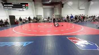76 lbs Semifinal - Ella Robbins, Morris Fitness Black MS vs Liam Oliver, Storm MS