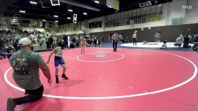 45 lbs Round 2 - Coraline Sierra, MTC - MANTANONA TRAINING CENTE vs Elias Harlan, So Cal Hammers Wrestling
