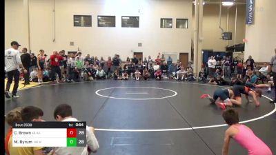 112 lbs Rr Rnd 2 - Cael Brown, All American K-8 vs Maddax Byrum, Warrior RTC K-8