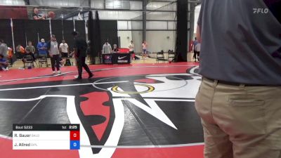 86 kg Round Of 128 - Remington Bauer, Baldwin Wallace vs Jake Allred, Diplomat Wrestling Club