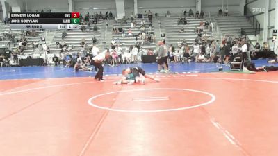 152 lbs Rr Rnd 2 - Emmett Logan, Doughboy Black - HSB vs Jake Sobylak, Hammer Wrestling Club - HSB