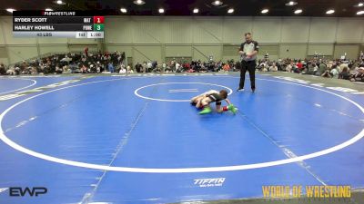 43 lbs Rr Rnd 1 - Ryder Scott, Mat Union Misfits 9U 1 vs Harley Howell, Powerhouse Gold 9U