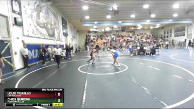 113 lbs 3rd Place Match - Chris Qureshi, Fountain Valley vs Louie Trujillo, Central East