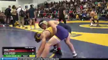 145 lbs Cons. Round 3 - Kyle Sakuda, Sonora (La Habra) vs Sean Otero, Norwalk