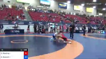 78 lbs Quarterfinal - Samuel Reading, Idaho vs Ashton Buswell, California