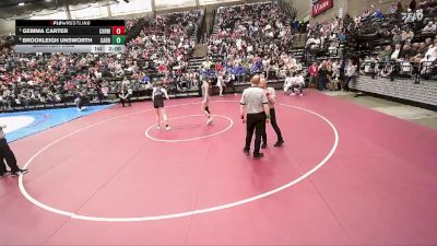 3A 130 lbs Quarterfinal - Gemma Carter, Canyon View vs Brookleigh Unsworth, Carbon