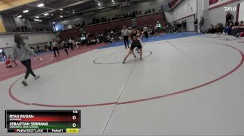 126 lbs Cons. Semi - Sebastian Serrano, Sahuarita High School vs Ryan Dugan, Durango