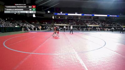 160 lbs Round Of 16 - Cassandra Freundlich, UNLV vs Isabelle Broeders, North Florida