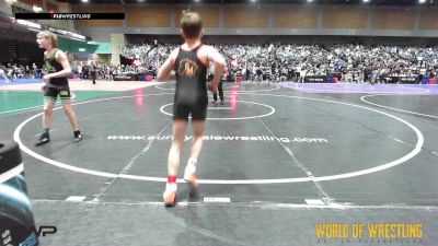 88 lbs Round Of 32 - Maximus Durrer, Oakdale vs Jared Leonard, Cougar Club Wrestling