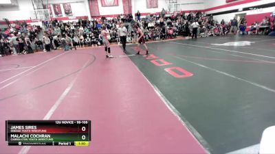 95-105 lbs Round 1 - Malachi Cochran, Carrollton Youth Wrestling vs James Sires, Odessa Youth Wrestling