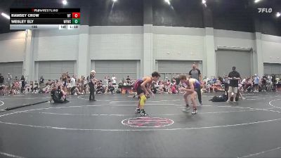 108 lbs Round 3 (4 Team) - Wesley Ely, West Forsyth Wrestling Club vs Ramsey Crow, Well Trained