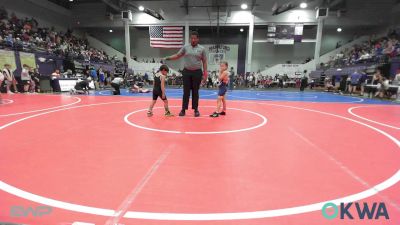 61 lbs Quarterfinal - Winnie Brown, Team Tulsa Wrestling Club vs Gunner Fixin, Hulbert
