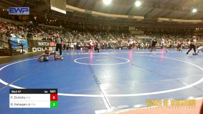 80 lbs Round Of 32 - Parker Zluticky, Kansas Young Guns vs Bj Gahagan Jr, Pin-King All Stars