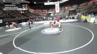 86 lbs Cons. Sub-semis - Jason Valencia, Club Lucha Wrestling vs Blake De La Fuente, Ground Creatures Wrestling