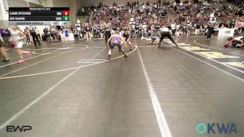 76 lbs Quarterfinal - Liam Dyches, Bartlesville Wrestling Club vs Bo Davis, Honey Badgers Wrestling Club