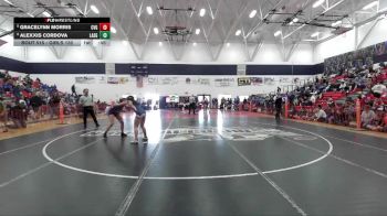 Girls 132 lbs Cons. Semi - Gracelynn Morris, Central Valley Girls vs Alexxis Cordova, Lassen Girls