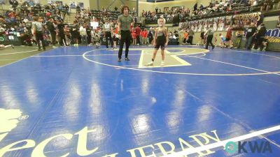 60 lbs Rr Rnd 2 - Jesse Hightower, Watonga Youth Wrestling vs Rawley Wolf, Cowboy Wrestling Club