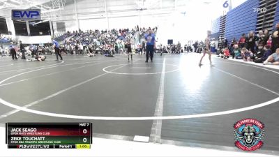 76 lbs Quarterfinal - Jack Seago, Open Mats Wrestling Club vs Zeke Touchatt, MTXE DBA Triumph Wrestling Club