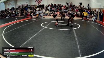 110 lbs Quarterfinal - Velma Bailey, North Fork vs Ja`Myah Fountain, Buckeye Union