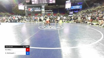 132 lbs Cons 32 #2 - Mantee Mills, Georgia vs Collin McDowell, Wisconsin