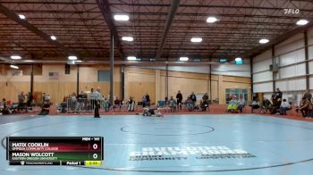 141 lbs 5th Place Match - Matix Cooklin, Umpqua Community College vs Mason Wolcott, Eastern Oregon University