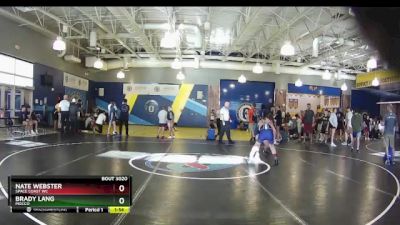 120 lbs Quarterfinal - Brady Lang, Mocco vs Nate Webster, Space Coast WC