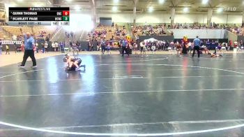 82 lbs Quarterfinal - Quinn Thomas, Blackman Wrestling Club vs Scarlett Page, Williamson Co Wrestling Club