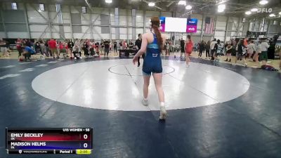 58 lbs Cons. Round 1 - Emily Beckley, OK vs Madison Helms, PA