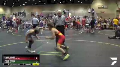 92 lbs Round 4 (6 Team) - Liam Jones, East Kansas Eagles vs Payt Titus, Illinois KIA