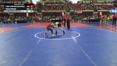 78 lbs 1st Place Match - Uriah Anderson (Castaneda), Spartan Youth Wrestling Club vs Beau Benski, Butte Wrestling Club