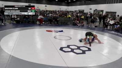 105 lbs Round 1 (6 Team) - Brayden Clark, The Outsiders Wrestling Club vs Logan Rowlands, Beast Mode