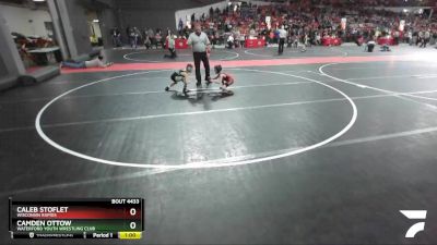 60 lbs Cons. Round 3 - Caleb Stoflet, Wisconsin Rapids vs Camden Ottow, Waterford Youth Wrestling Club