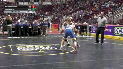 160 lbs First Round - Nicky Negron, Bishop McDevitt vs Owen Ivcic, Bentworth