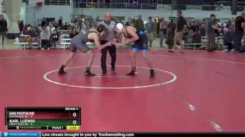 125 lbs Round 4 (8 Team) - Karl Ludwig, GREAT NECK WC vs Ian Mathuse, BLACKHAWK WC