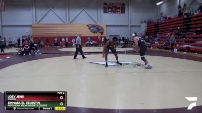 165 lbs Semifinal - Joey Jens, Millikin vs Emmanuel Celestin, North Iowa Area Community College