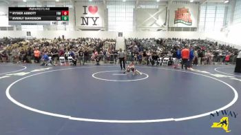 41 lbs Semifinal - Everly Davidson, Club Not Listed vs Ryder Abbott, Firehouse Brawlers Wrestling