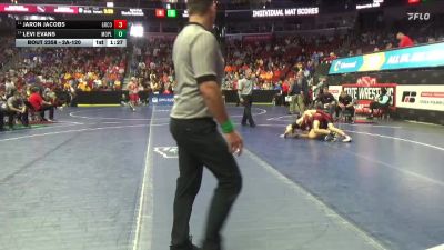 2A-120 lbs Cons. Round 3 - Jaron Jacobs, Greene County vs Levi Evans, Mount Pleasant