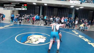 285 lbs Cons. Round 1 - Dylan Heinen, Unattached vs Benjamin Hearon, Unattached