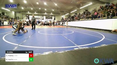 79-82 lbs Rr Rnd 2 - Charley Feeley, Lincoln Christian vs Bryce Harlin, Muskogee Rougher Youth Wrestling