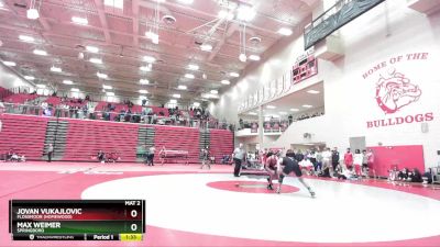 157 lbs Semifinal - Max Weimer, Springboro vs Jovan Vukajlovic, Flossmoor (Homewood)