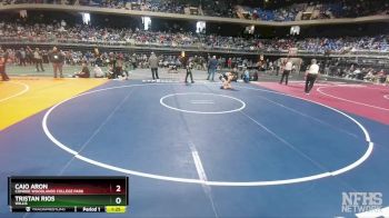 6A 126 lbs Semifinal - Caio Aron, Conroe Woodlands College Park vs Tristan Rios, Willis