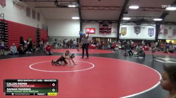 Semifinal - Callen Pieper, Fort Madison Wrestling Club vs Damian Manning, Mount Pleasant Youth Wrestling