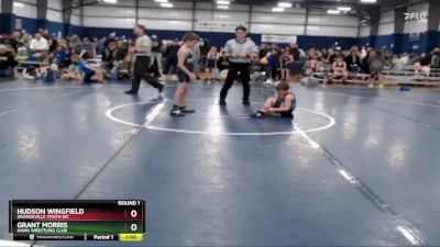 70-76 lbs Round 1 - Grant Morris, Hawk Wrestling Club vs Hudson Wingfield, Grangeville Youth WC