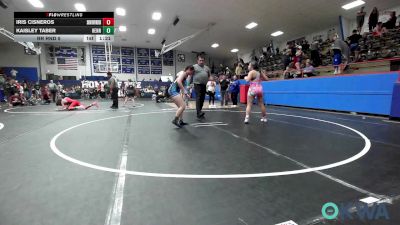 138 lbs Rr Rnd 5 - Iris Cisneros, Skiatook Youth Wrestling vs Kaisley Taber, Hennessey Takedown Club