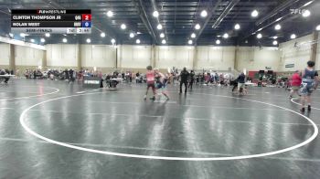 144 lbs Semifinal - Clinton Thompson Jr, Quest For Gold vs Nolan West, Brevard FCA